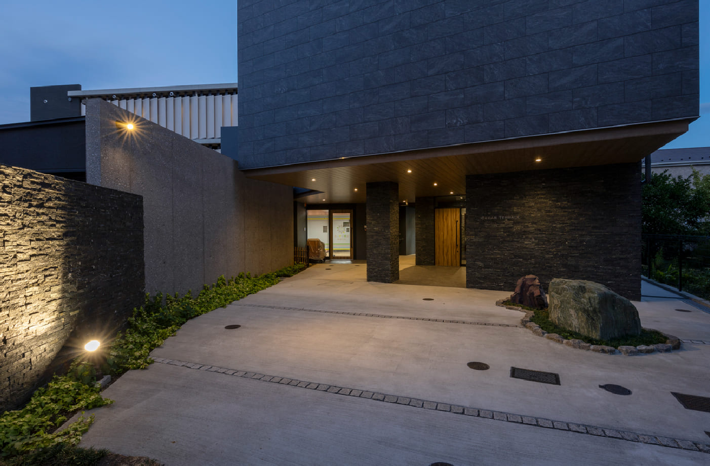 戸塚区矢部町複合施設計画エントランス